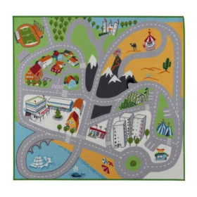 فرش کودک 133x140 طرح جاده ایکیا LEKPLATS فرش کودک 133x140 طرح جاده ایکیا LEKPLATS