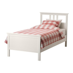 تخت سفید بدون کفی یک نفره ایکیا HEMNES تخت سفید بدون کفی یکنفره ایکیا HEMNES