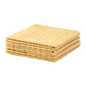 حوله زرد رنگ چهار تایی 30x30 ایکیا VAGSJON حوله زرد رنگ چهار تایی 30x30 ایکیا VAGSJON