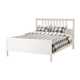 فریم تخت دو نفره 160 سفید ایکیا HEMNES فریم تخت دو نفره 160 سفید ایکیا HEMNES